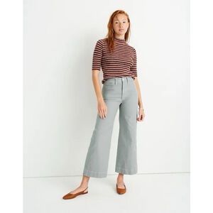 Madewell Emmett Wide-Leg Crop Pants High Waist Women’s Size 29 Casual Essential